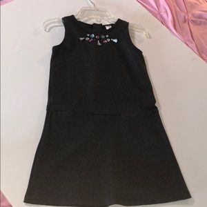 Jersey dress with gem detail